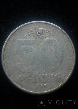 50 пфеннінгів 1958р., ндр