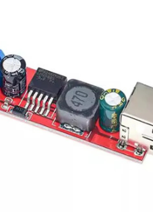 Знижувальна плата напруги 3-40 в до 5 в з usb (3а)