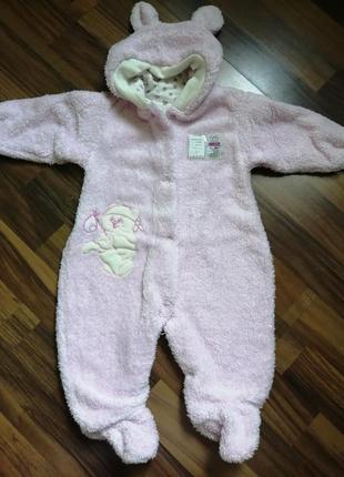 Комбінезон (чоловічок)теплий р68 (3-6міс)