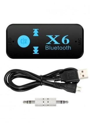 Бездротовий адаптер bluetooth приймач аудіо ресівер bt-x6.