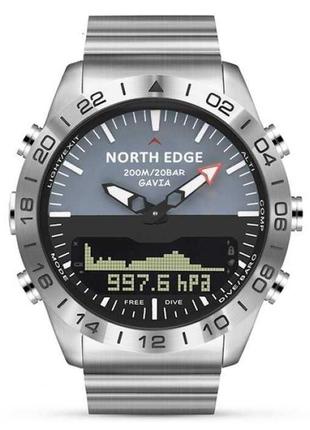 Часы north edge gavia 2. компас, висотомір, барометр, крокомір...5 фото