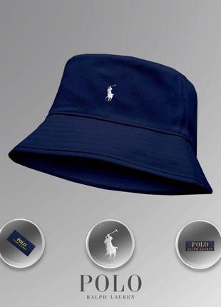 Панама polo ralph lauren (темно-синя)