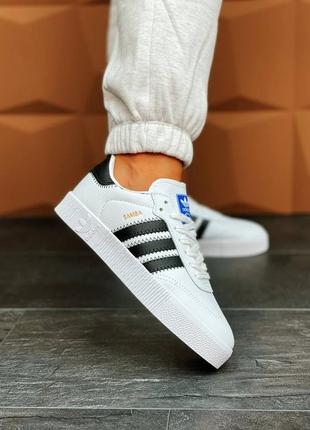 Жіночі кросівки adidas originals sambarose w white3 фото