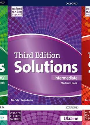 Solutions 3rd edition: elementary, intermediate, pre-intermediate