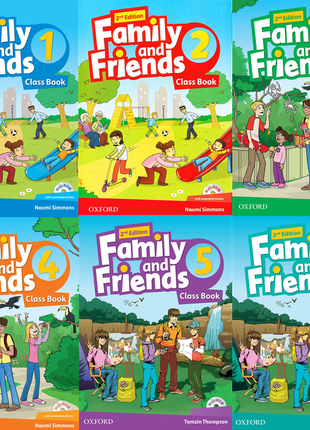 Комплекти family and friends 2nd edition: class book, workbook