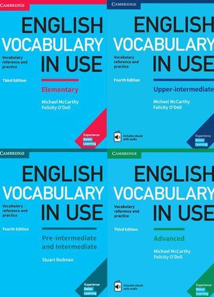 Підручники english vocabulary in use всіх рівнів