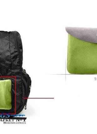 Надувна подушка для подорожей з підголовником silenta + чохол!6 фото