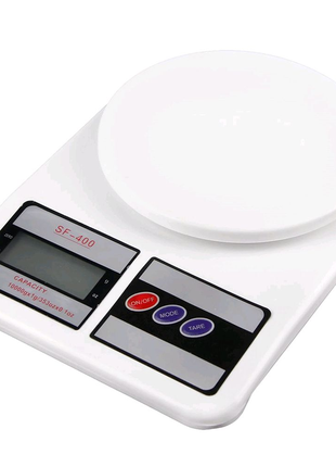 Весы кухонные электронные domotec sf-400 с lcd дисплеем до 10 кг