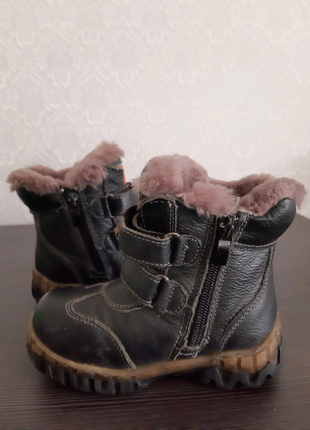 Черевички (чобітки) зимові шкіряні на хлопчика , р 255 фото
