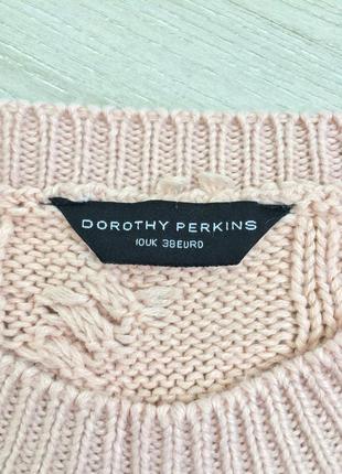 Пудровый свитер с косами dorothy perkins3 фото