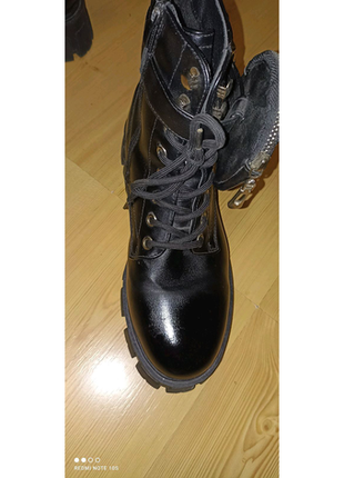 Теплі черевики чорні3 фото