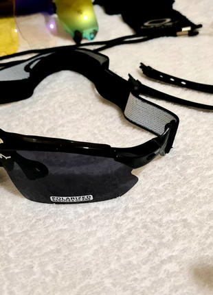 Тактичні окуляри oakley з 5 лінзами та поляризацією5 фото