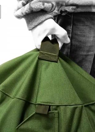 Армійський баул сумка на 110 літрів колір олива5 фото