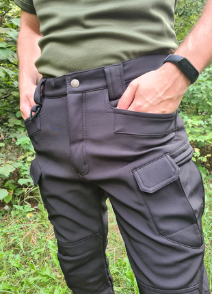 Тактичні штани софтшелл (soft shell) \ штани для полювання5 фото