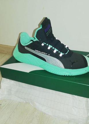 Кросівки puma replicat-x puma black/green glimmer/1 фото