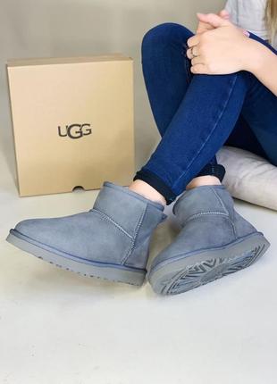 Женские ugg mini classic grey6 фото