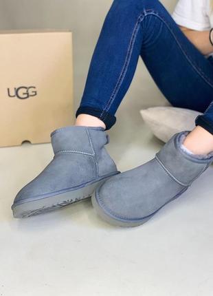 Женские ugg mini classic grey5 фото