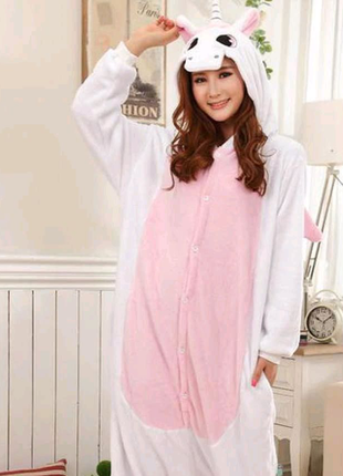 Пижама кигуруми единорог розовый (kigurumi)1 фото