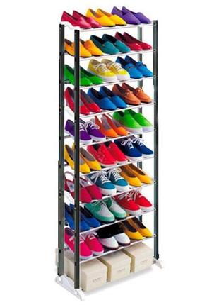 Полка для обуви на 30 пар amazing shoe rack1 фото