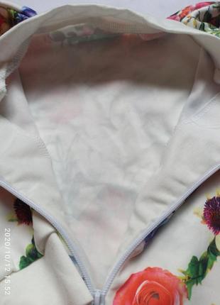 Костюм в цветы комплект для девочки олимпийка худи  штаны3 фото