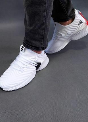 Чоловічі кросівки adidas alphabounce білі1 фото