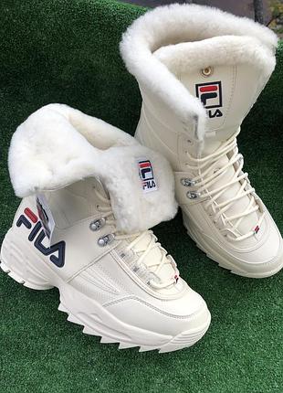 Зимові чоботи черевики кросівки fila disraptor оригінал(238 к)