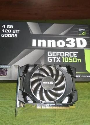 Відеокарта inno3d pci-ex geforce gtx 1050 ti compact 4gb