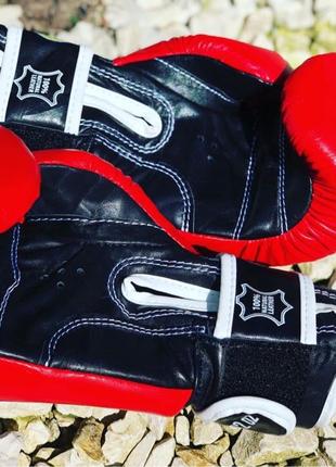 Боксерські рукавиці професійні з печаткою фбу boxer шкіряні profi6 фото