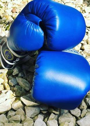 Боксерські рукавиці професійні з печаткою фбу boxer шкіряні profi13 фото