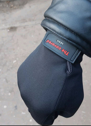 Зимові рукавички на хутрі ❄ розміри м,л,хл👋 ціна 450грн 💵 рукавич2 фото