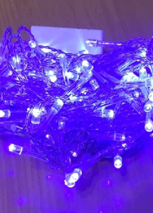 Гирлянда led штора 100 л / синий / 3,2 х 0,7 / а-9