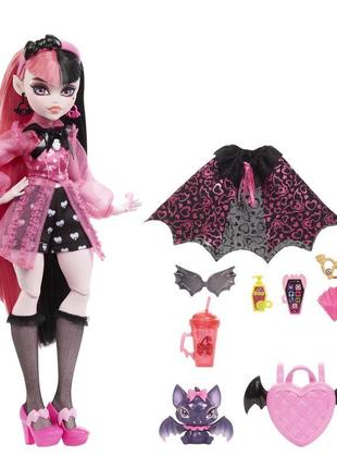 Кукла монстер хай дракулаура базовая с питомцем monster high