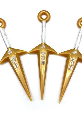 Кунаї мінато 14 см золотисті - аніме наруто косплей - naruto