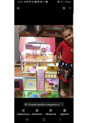 Ігровий ляльковий будиночок avko вілла венеція + led підсвічуванн2 фото