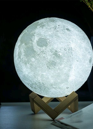 Нічник світний місяць moon lamp 13 см4 фото