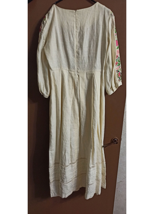 Сукня-вишиванка (машинна) з поясом, виробництво linen gallery2 фото