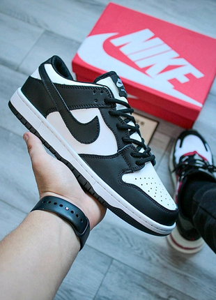 Nike sb dunk low black-red і panda