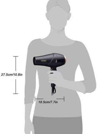 Профессиональный керамический ионный фен 2300 вт confu kf-59033 фото