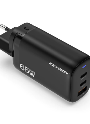 Зарядний пристрій 65w gan (швидка зарядка pd, qc)
