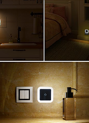 Світлодіодний світильник-нічник з датчиком світла3 фото