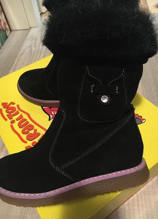 Сапоги зимние, замша 2