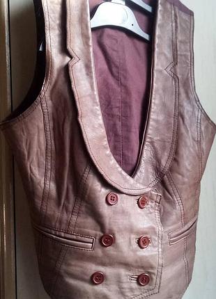 Жилет шкіра кожа