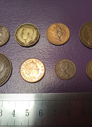 Монети великобританії пенні пенси2 фото