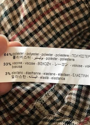 Штани штани палаццо кльош вільні в клітку клітинку гусяча лапка7 фото