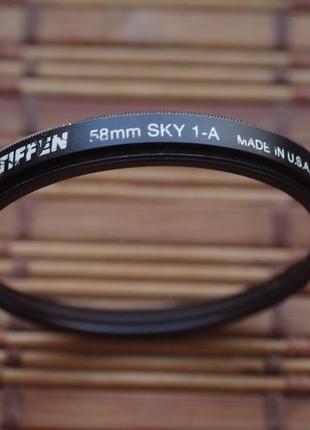 Светофильтр tiffen sky 1-a 58mm . usa