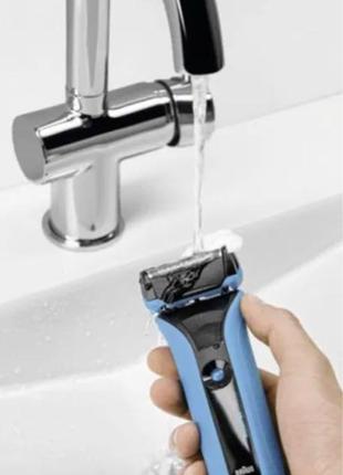 Водонепроникна бритва електробритва braun waterflex wf2s blue