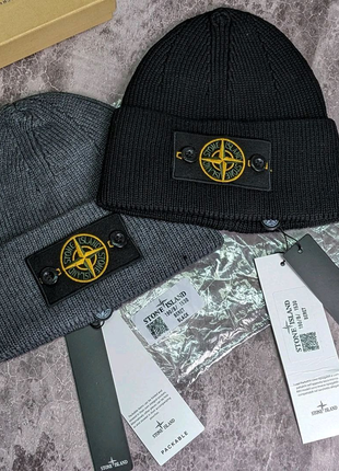 Шапка stone island с пачем