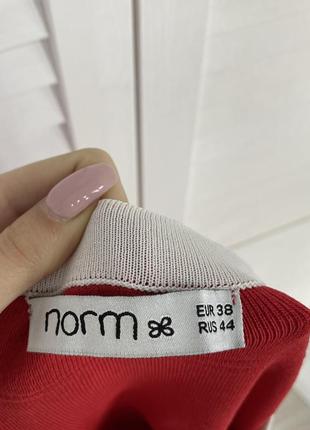 Norm красное платье резинка белое майка norm 38 443 фото
