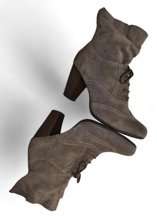 Німеччина,"5-th avenue", натуральна замшева шкіра! актуальні черевики ботильйони 1000 пар тут!