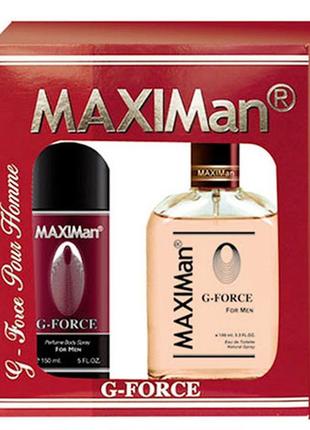 Набір maxi man g-force чоловічий 100мл+150мл
